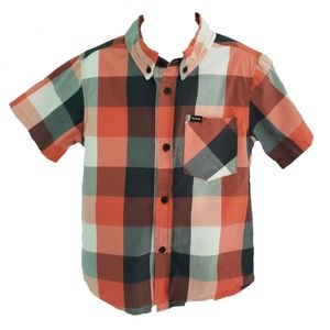 Hurley boys button plaid shirt